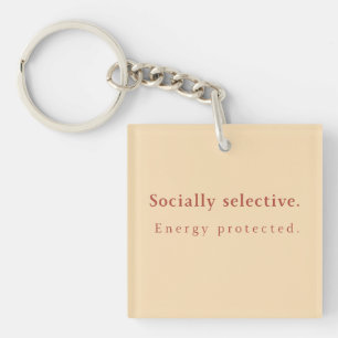 Minimalistische ontwerpsleutelhanger Neutrale esth Sleutelhanger
