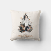 Minimalistische Onze Eerste Kerst Als Echtpaar Dri Kussen (Voorkant)