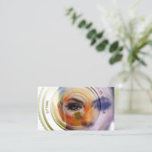 Minimalistische oogfotografie visitekaartje (Staand voorkant)