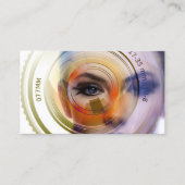Minimalistische oogfotografie visitekaartje (Voorkant)