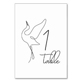 Minimalistische Ooievaar Neutrale Baby Shower Kaart