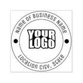 Minimalistische op maat gemaakte bedrijfslogo-rubb  zelfinktende stempel (Design)