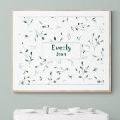 Minimalistische op maat gemaakte kinderkamer decor poster