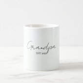 Minimalistische Opa EST 2025 Mok | Nieuw opa cadea (Center)