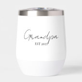 Minimalistische Opa EST 2025 | Nieuw opa cadeau (Voorkant)