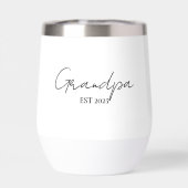 Minimalistische Opa EST 2025 | Nieuw opa cadeau (Achterkant)