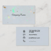 Minimalistische opaalsteen visitekaartje (Voorkant / Achterkant)