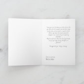 Minimalistische Open Boek Docent Bedankkaart Kaart (Binnen)