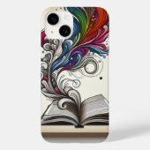 Minimalistische Open Boek Telefoonhoes Case-Mate iPhone Case (Achterkant)