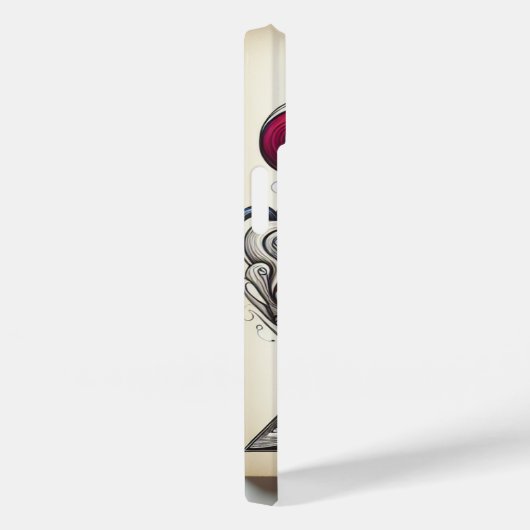 Minimalistische Open Boek Telefoonhoes Case-Mate iPhone Case (Achterkant / Rechts)