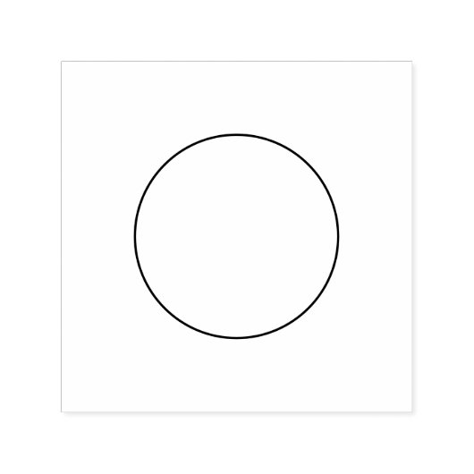 Minimalistische Open Cirkel Eenvoudig Zelfinktende Stempel (Design)