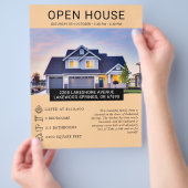 Minimalistische Open Huis Flyer voor Vastgoed - Aa (Hand)