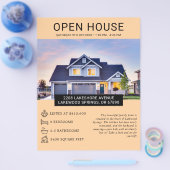 Minimalistische Open Huis Flyer voor Vastgoed - Aa (Enkel)