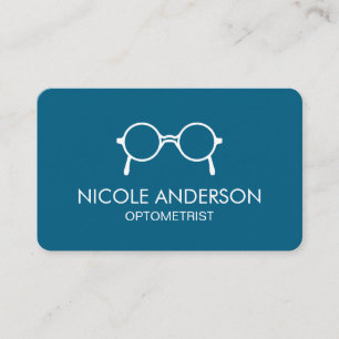 Minimalistische Optometrist Brillen Visitekaartje