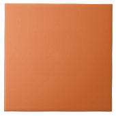 Minimalistische Oranje effen kleur Tegeltje (Voorkant)