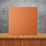 Minimalistische Oranje effen kleur Tegeltje<br><div class="desc">Minimalistische Oranje effen kleur</div>