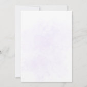 Minimalistische Orchidee Huwelijksuitnodiging Kaart (Achterkant)