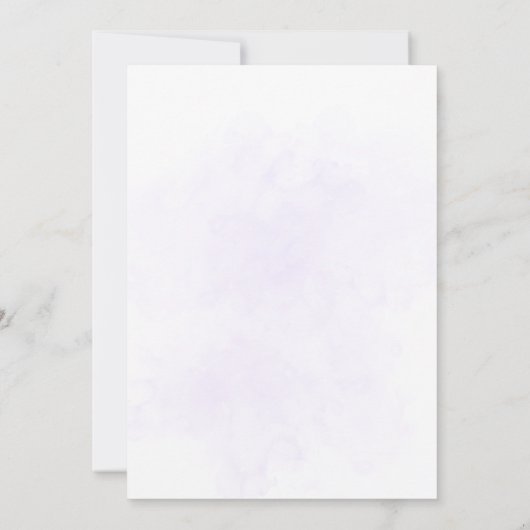 Minimalistische Orchidee Huwelijksuitnodiging Kaart (Achterkant)