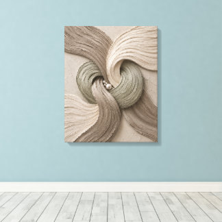 Minimalistische organische abstracte poster – neut canvas afdruk