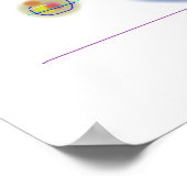 Minimalistische organische vormen poster (Hoek)