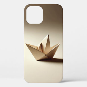 Minimalistische Origami Papierboot Kunst Moderne E Case-Mate iPhone Case