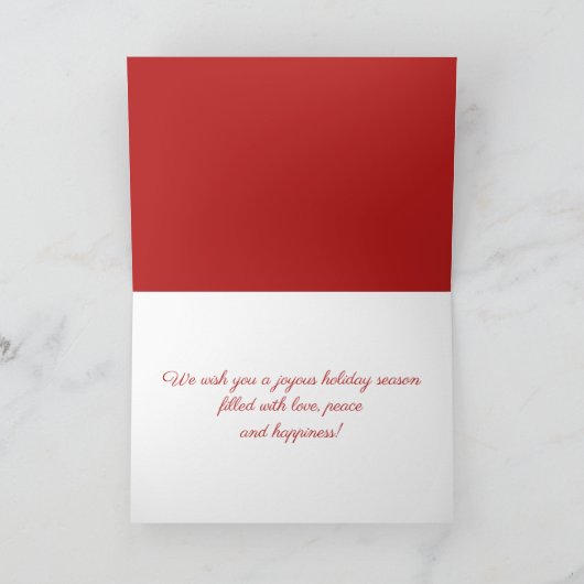 Minimalistische ornament Buon Natale Feestdagen Kaart (Binnen)