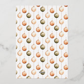 Minimalistische Ornamenten Kerstfeest Uitnodiging (Achterkant)