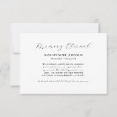 Minimalistische Orthodoxe Christelijke Begrafenis Bedankkaart (Voorkant)