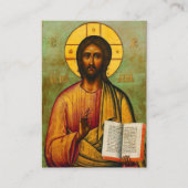 Minimalistische Orthodoxe Foto Memorial Prayer Kaa Plaatskaartje (Voorkant)