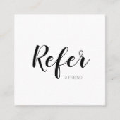 Minimalistische oude schoonheid | Verwijs een vrie Aanbevelingskaartje (Voorkant)