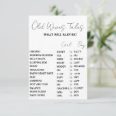 Minimalistische Oude Vrouwen Verhalen Baby Shower  Kaart (Staand voorkant)