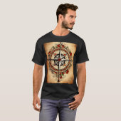 "Minimalistische Outline Art T-shirt" T-shirt (Voorkant volledig)