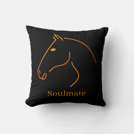 Minimalistische paardenlijn kunst - "Soulmate" Per Kussen