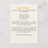 Minimalistische Paarse Aster Bruiloft Behuizing Ka Informatiekaartje (Voorkant)