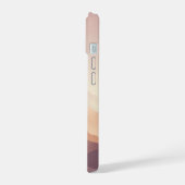 Minimalistische paarse bergsilhouet iPhone-hoes iPhone 15 Case (Linkerkant)