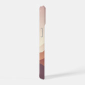 Minimalistische paarse bergsilhouet iPhone-hoes iPhone 15 Case (Rechterkant)