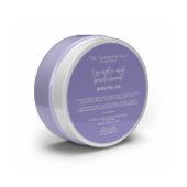 Minimalistische paarse cosmetica pot label