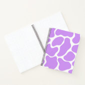 Minimalistische Paarse Koe print Notitieboek (Binnen)