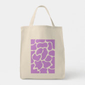 Minimalistische Paarse Koe print Tote Bag (Achterkant)