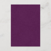 Minimalistische Paarse moderne botanische huwelijk Informatiekaartje (Achterkant)
