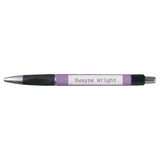 Minimalistische paarse paars en wit pen (Voorkant)