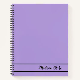 minimalistische Paarse pastel Notitieboek