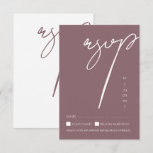 Minimalistische paarse script typografie trouw