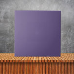 Minimalistische Paarse Violet effen kleur Tegeltje<br><div class="desc">Minimalistische paarse Violet effen kleur</div>