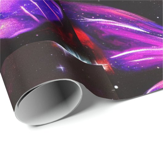 Minimalistische paarse vlinders cadeaupapier (Rol Hoek)