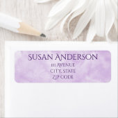 Minimalistische paarse waterverf etiket (Insitu)