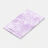 Minimalistische paarse waterverf post-it® notes (Schuin)