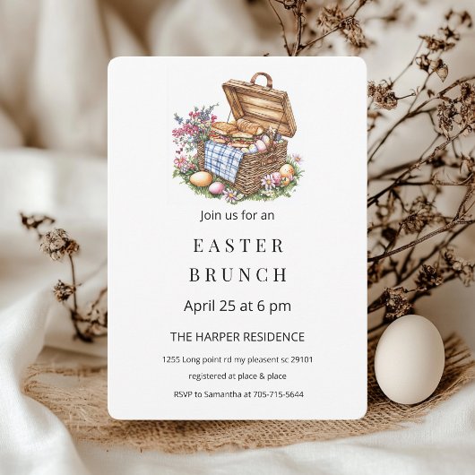 Minimalistische Paastaftakking Kaart