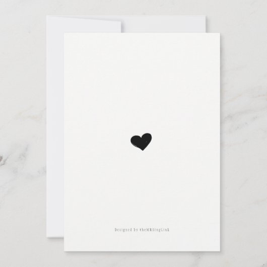 Minimalistische Pacifier Eenvoudige zwangerschapsa Aankondiging (Achterkant)