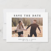 Minimalistische Pampas grass Wedding sparen de Dat Kaart (Achterkant)